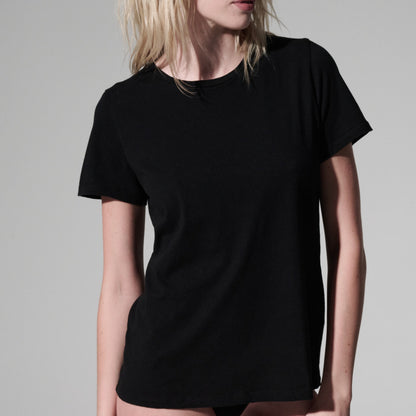 100% Machine Washable Cashmere Short Sleeve Crewneck T-Shirt - MAJESTIC FILATURES - Banebrook Collections