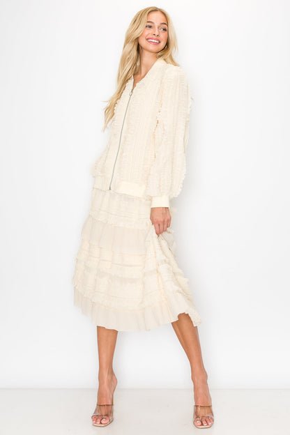 Winette Lace Ruffled Jacket