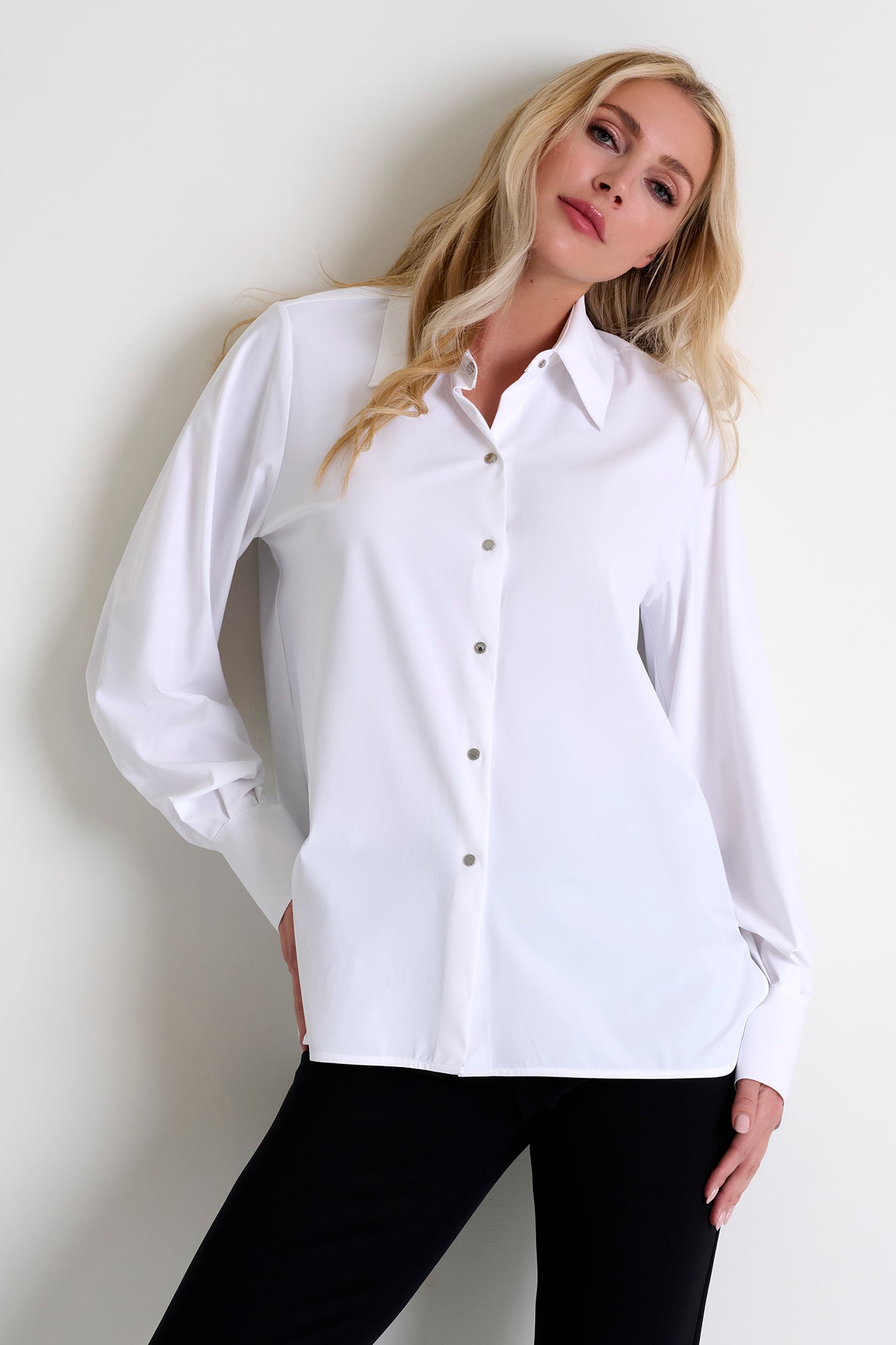 Long-Sleeve Lycra Shirt - 52455-82-000 02 / 000 White / 75% POLYAMIDE, 25% ELASTANE