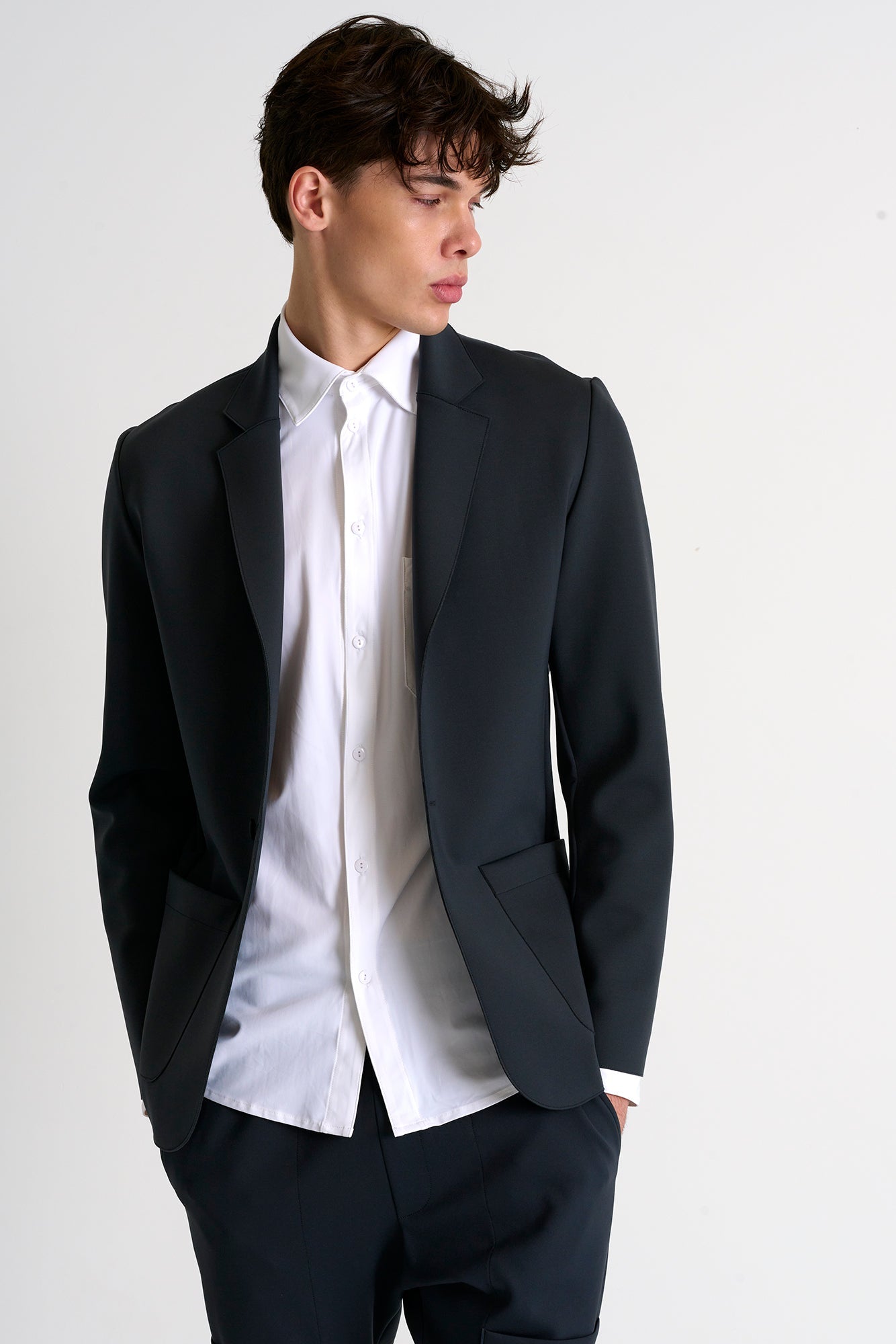 Structured D Jersey Blazer - 62367-78-170