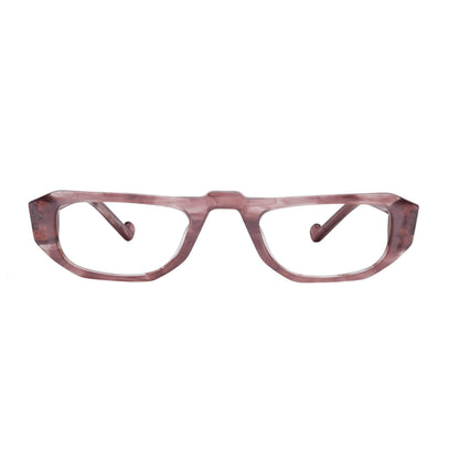 half-frame reading glasses for women salmon pearl