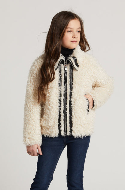 Carrie Short Mongolian Faux Fur Coat