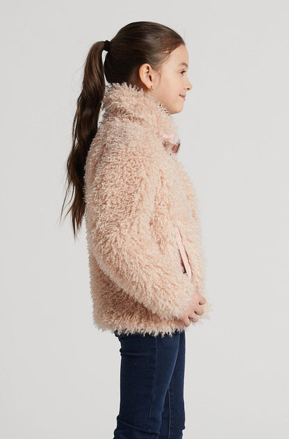 Carrie Short Mongolian Faux Fur Coat