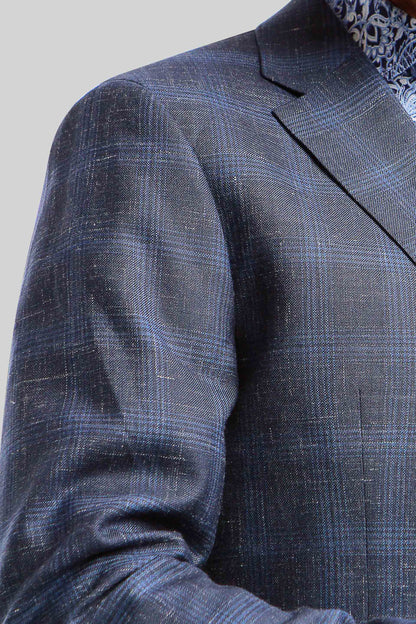 Como Navy Wool Linen Blazer - 7 Downie St.®