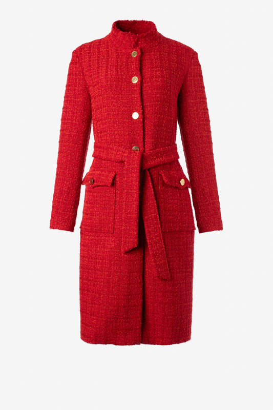 Tweed Long Coat - Banebrook Collections