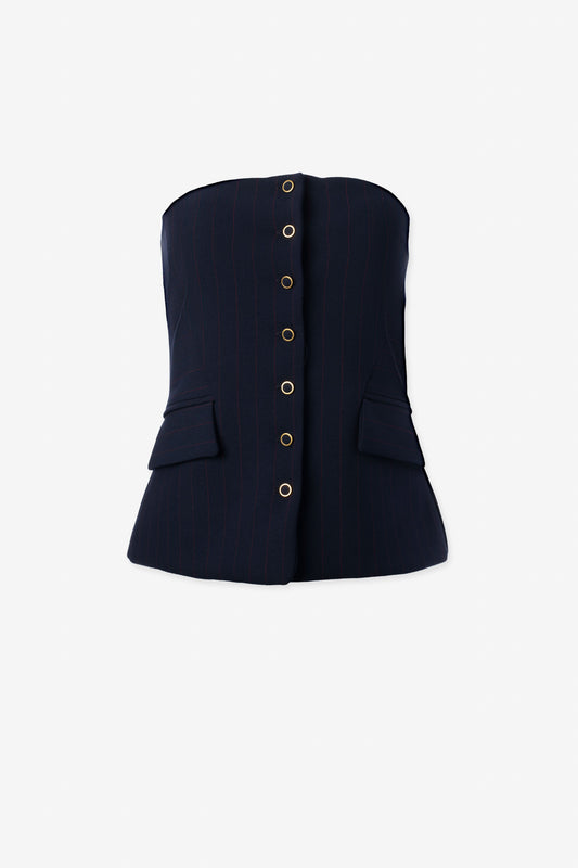 Pinstripe Bustier - Banebrook Collections