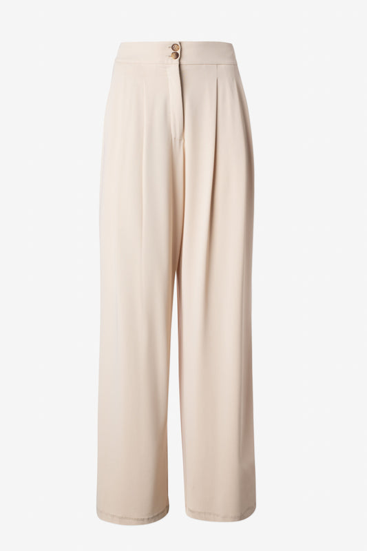 Wide Leg Pleated Pant - Banebrook Collections