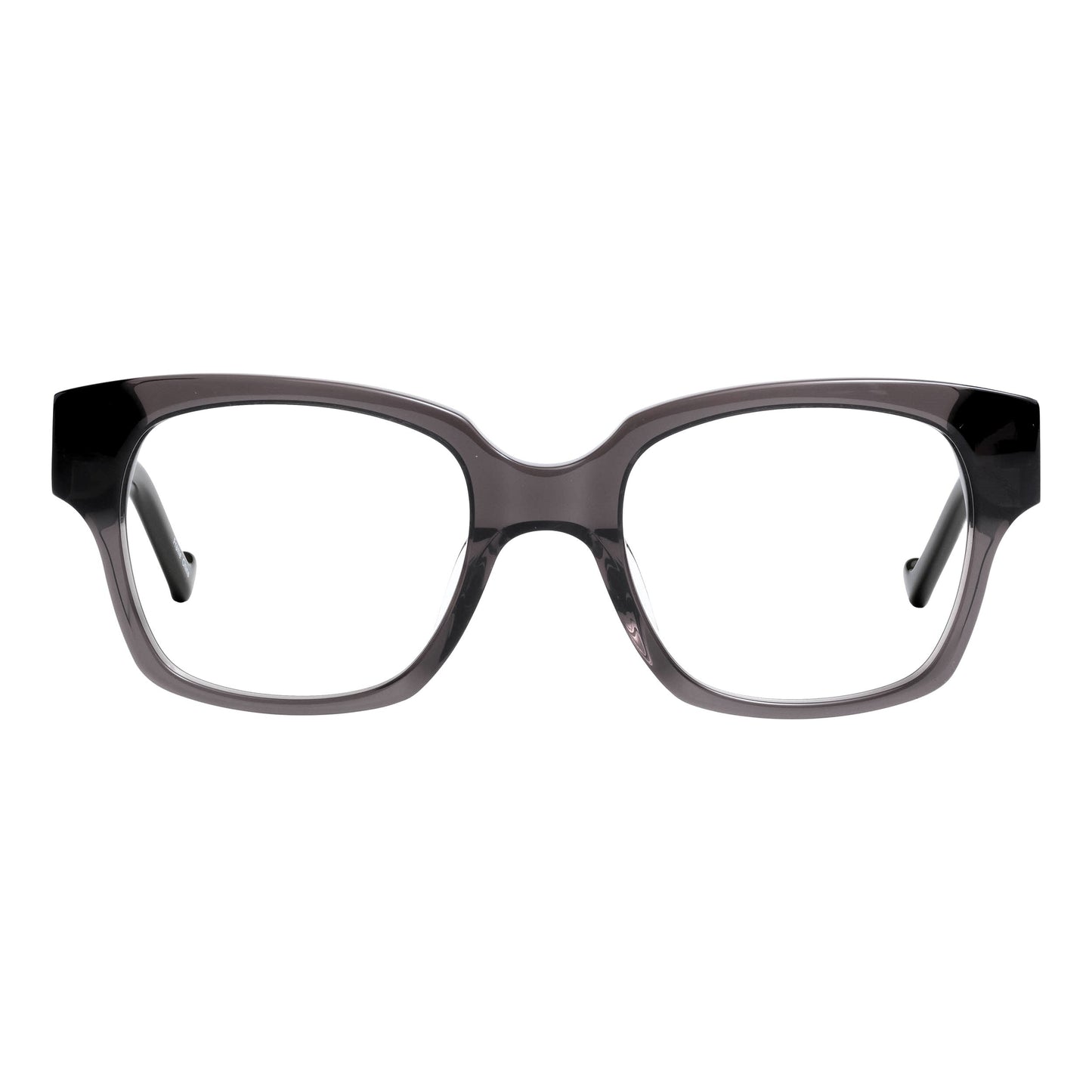 Reading Glasses for Women Transparent Gray + Khaki Temples | Renee's Readers