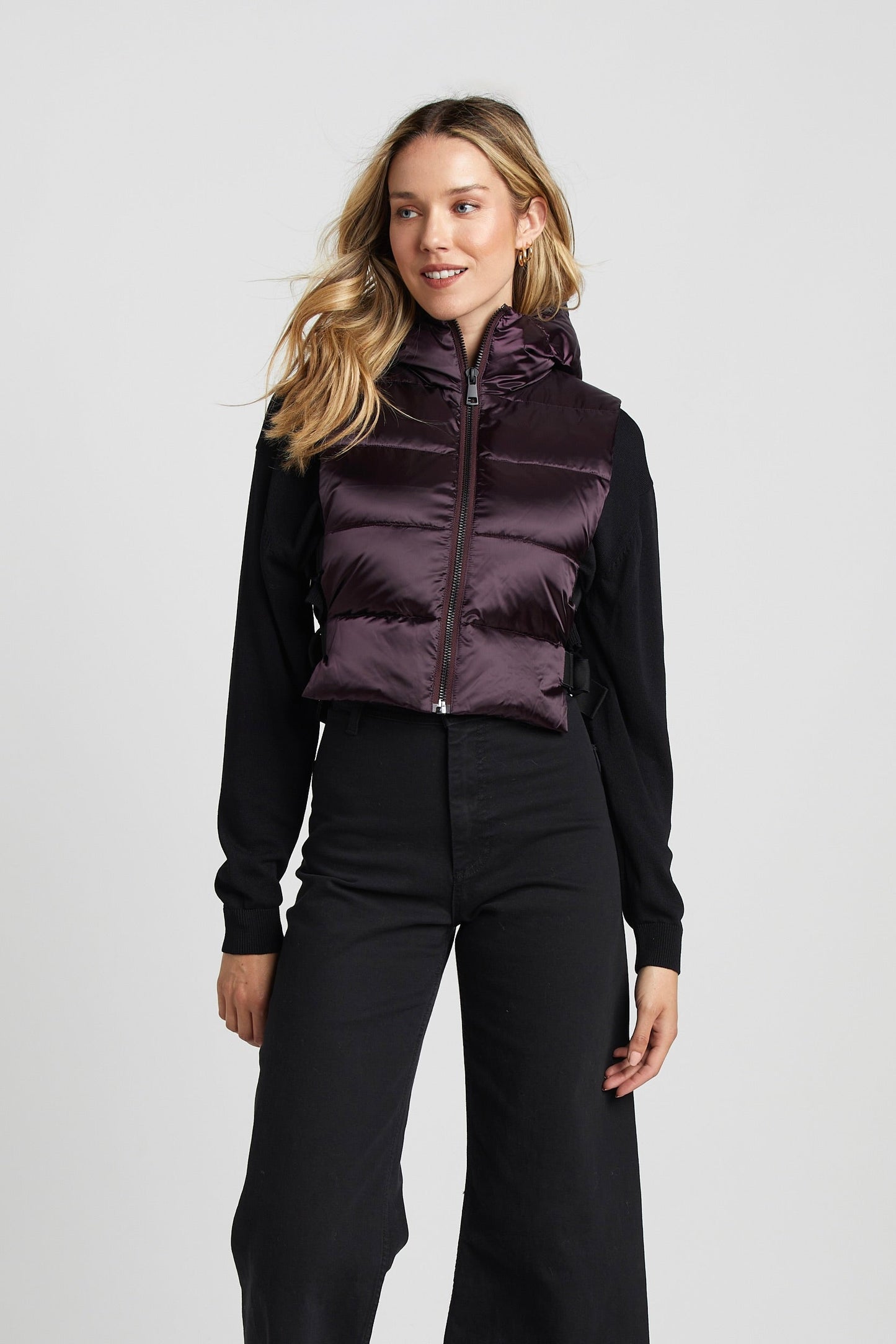 Lola Quilted Full Zip Gilet W/ Adjustable Side Buckles