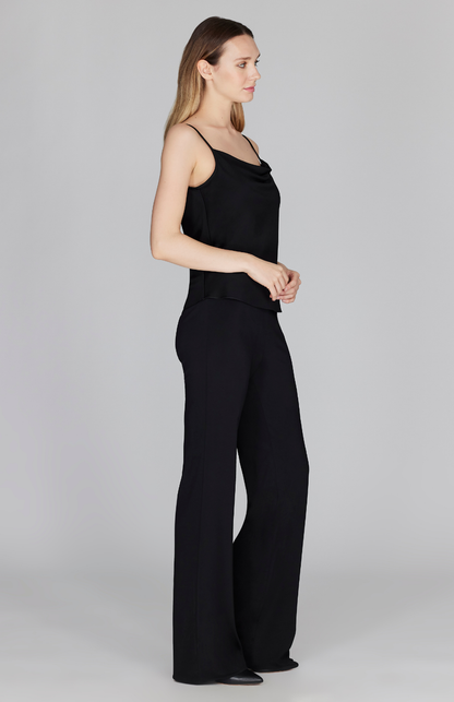 Matte Jersey Straight Pant W/ Back Elastic