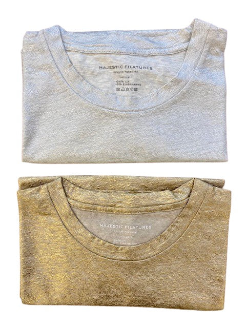 STRETCH METALLIC CREWNECK 2-PIECE GIFT PACK - MAJESTIC FILATURES