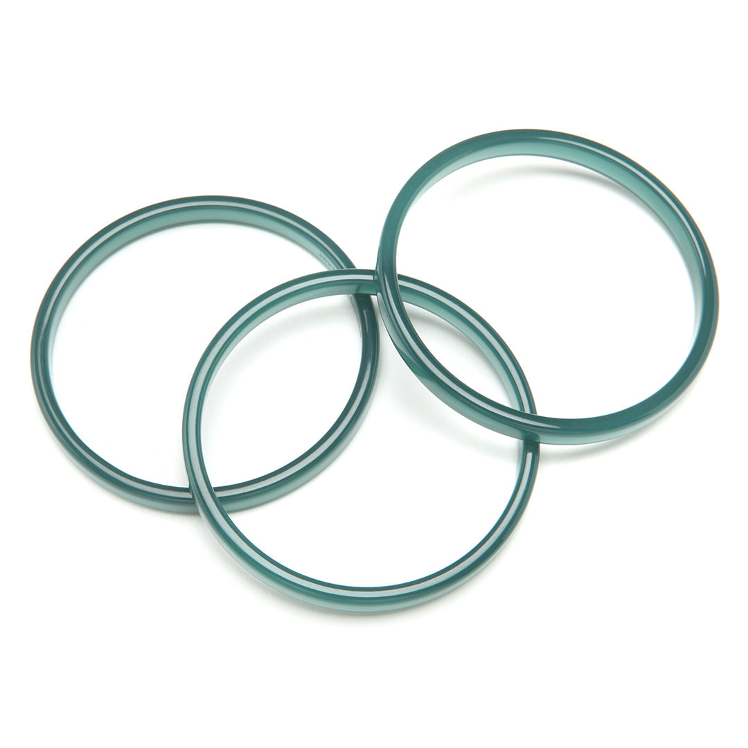 Twiggy Bangle Set Of 3 Emerald