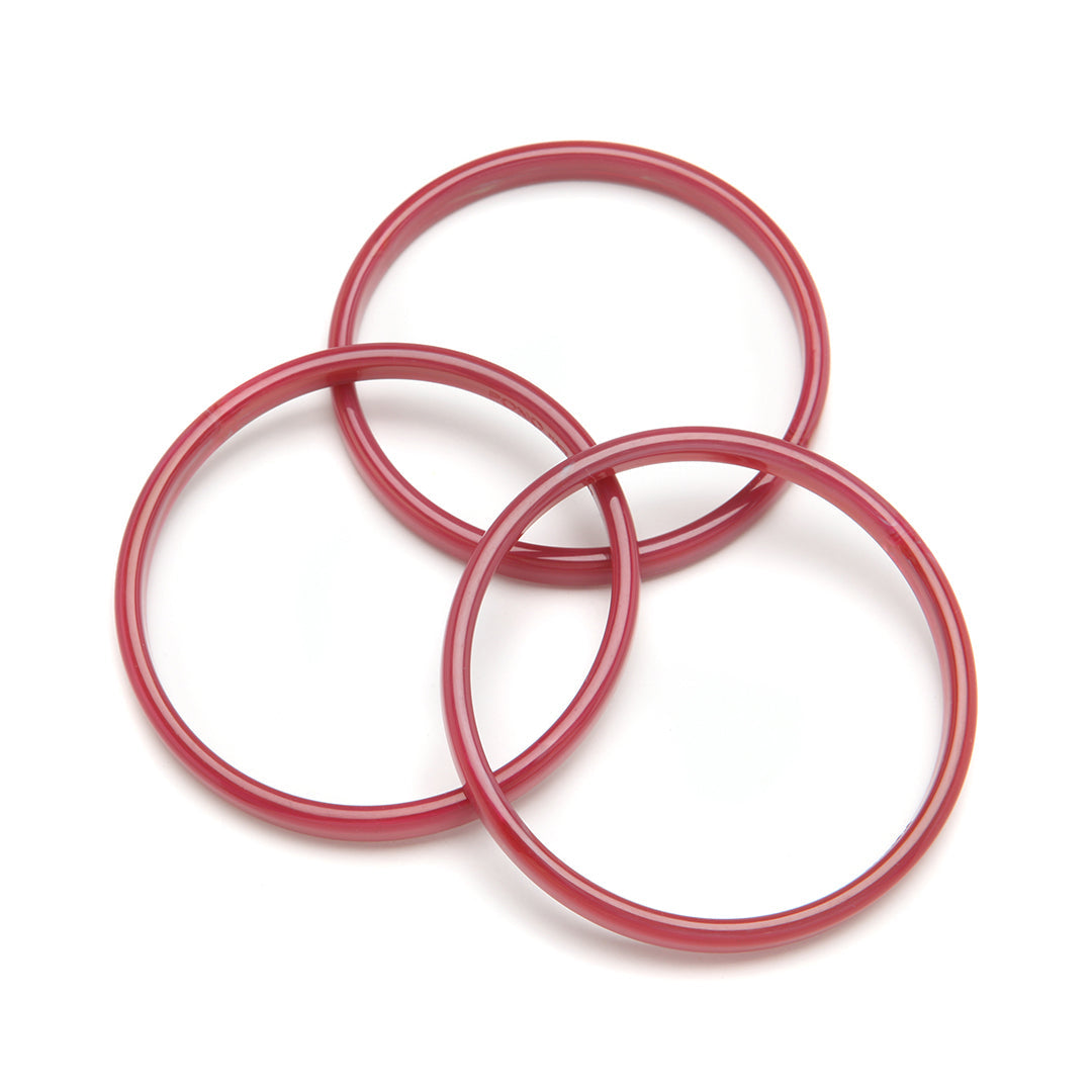 Twiggy Bangle Set Of 3 Raspberry