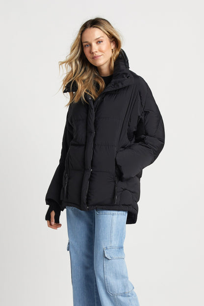 Sasha Slightly Oversized Cocoon Puffer Shaped Jacket