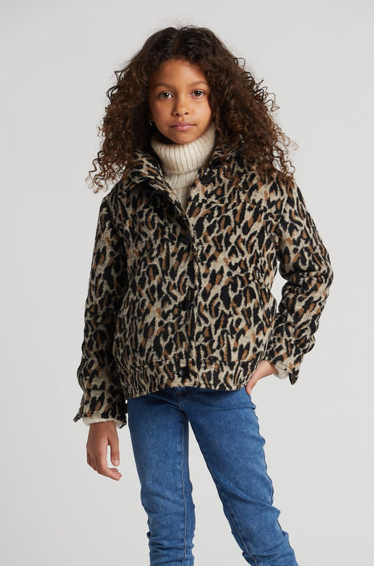 Selena Short Leopard Jacket