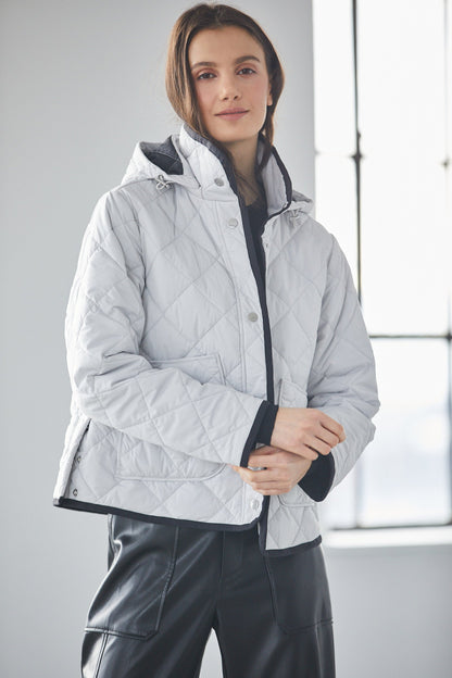 Shelby Short Quilted Hooded Jacket