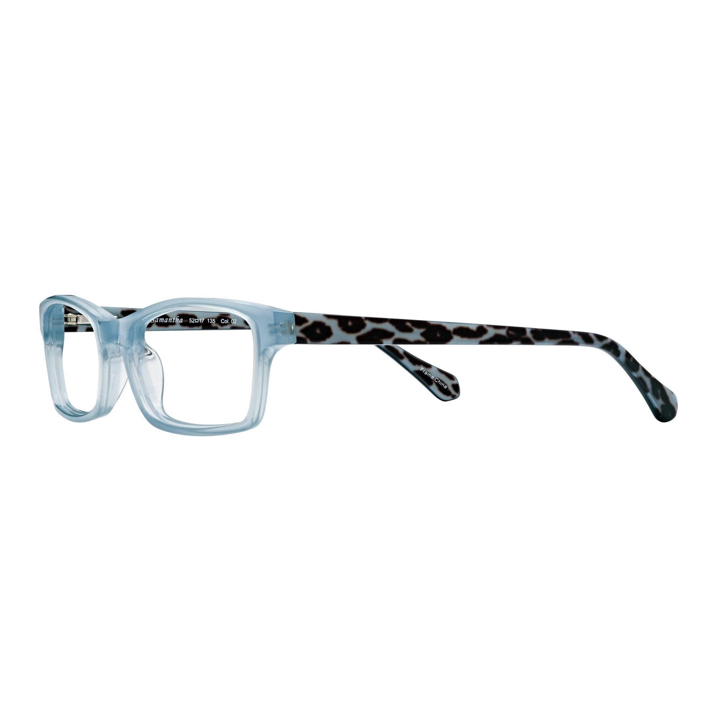 Women's Readers-Petite-Premium Quality -Blue Leopard