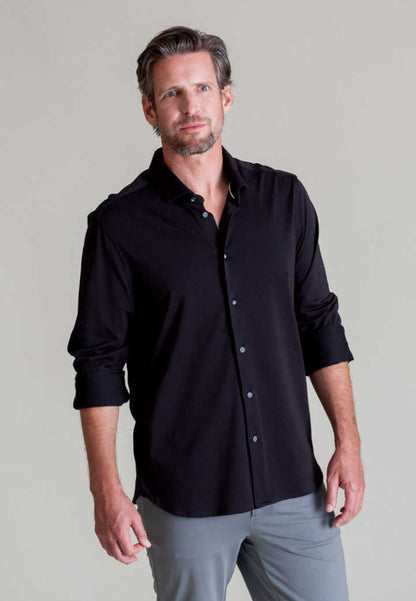 Single Shot Shirt-Long Sleeve Shirts-Buki-Black