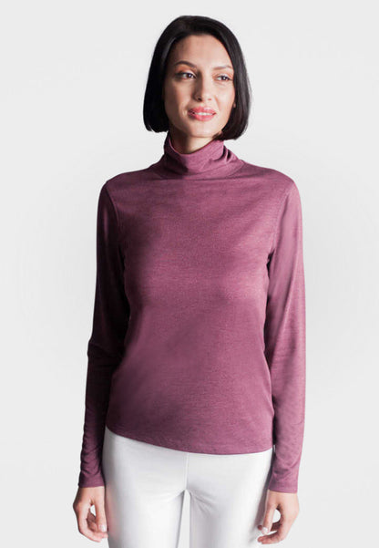 Take-Out Turtleneck Shirt-Shirts-Buki-Wine