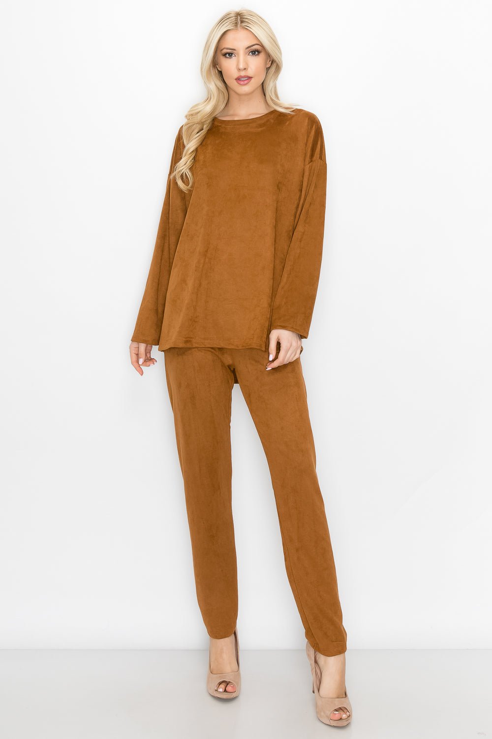 Adi Stretch Suede Top - JOH APPAREL - Banebrook Collections