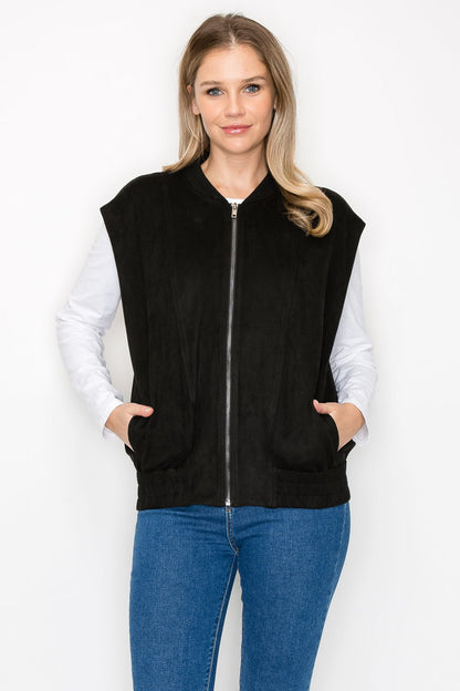 Allison Suede Vest - JOH APPAREL - Banebrook Collections