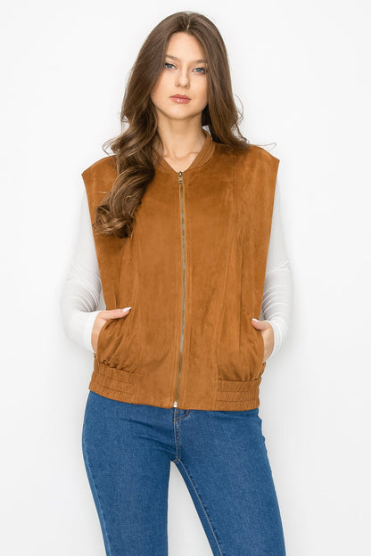 Allison Suede Vest - JOH APPAREL - Banebrook Collections