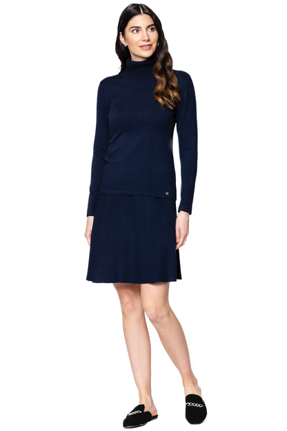 Paris Classic Turtleneck, Dark Navy