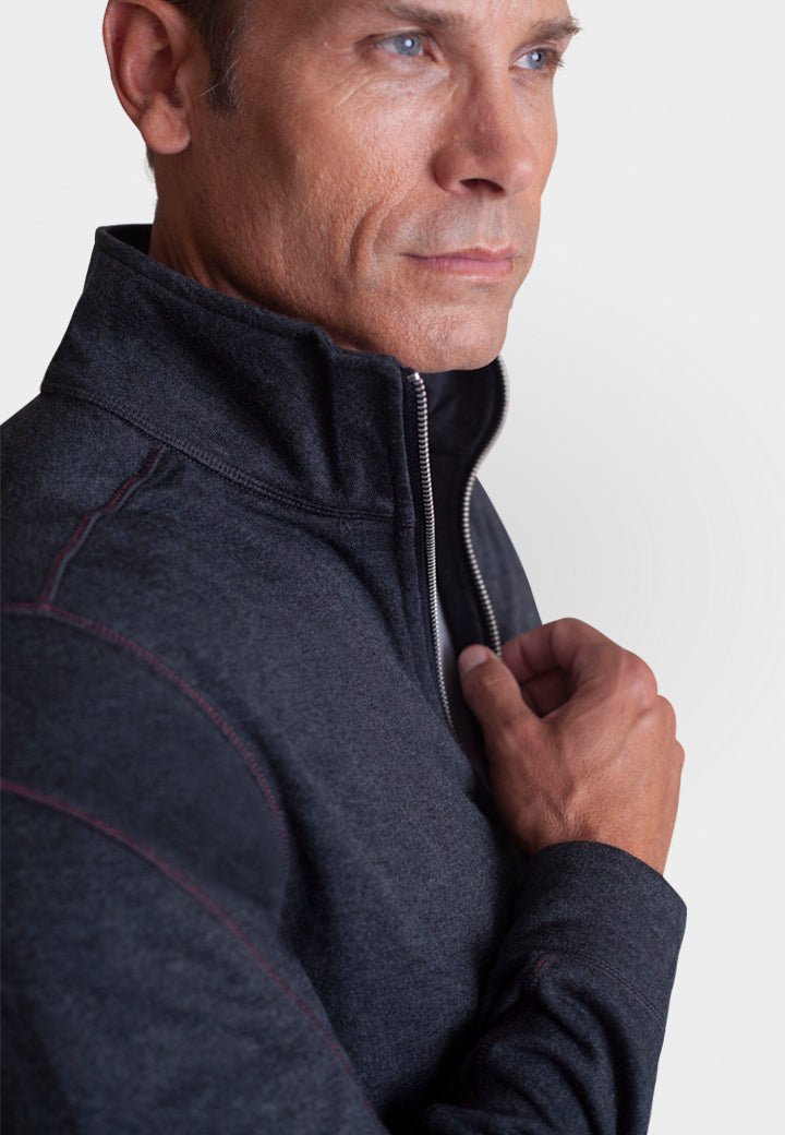 Breckenridge Full - Zip Sweatshirt - Charcoal Grey - BUKI - Banebrook Collections