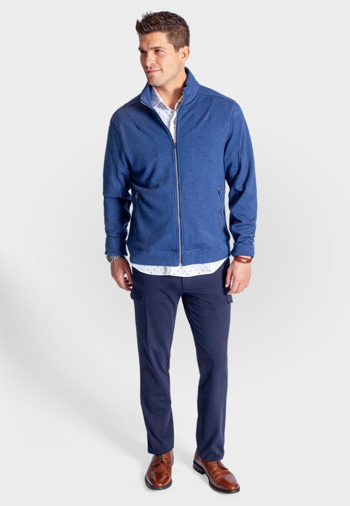 Breckenridge Full - Zip Sweatshirt Tokyo Blue - BUKI - Banebrook Collections