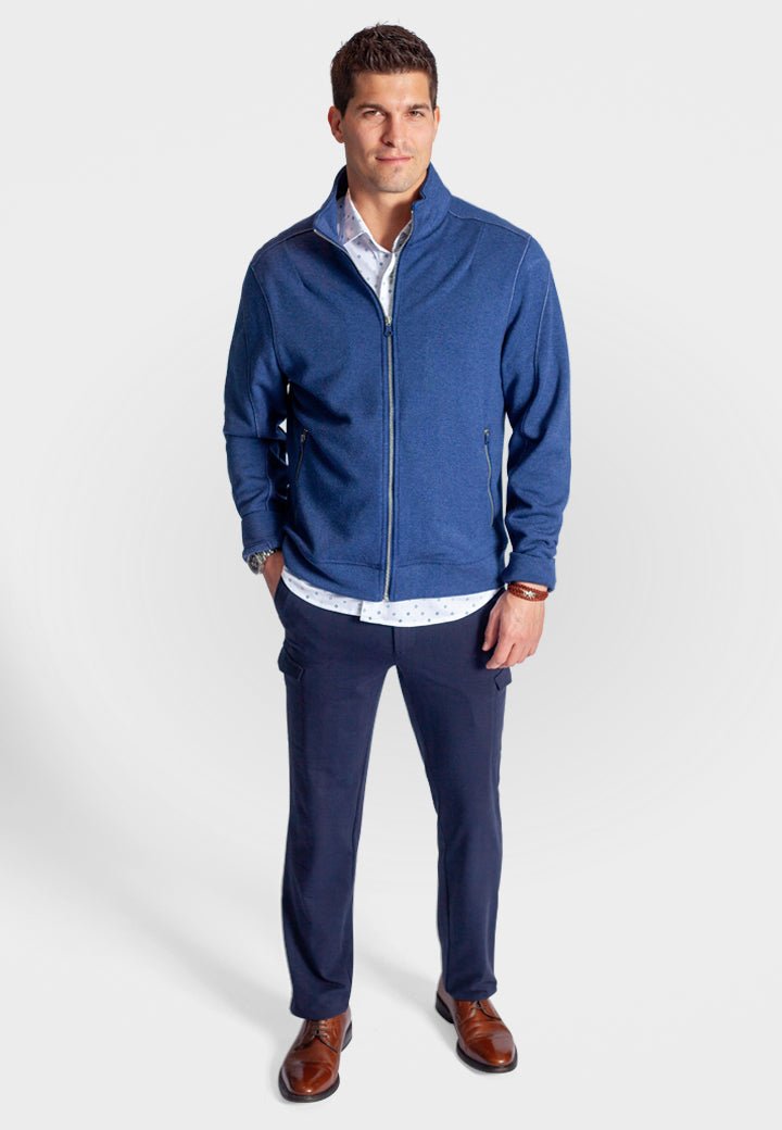 Breckenridge Full - Zip Sweatshirt Tokyo Blue - BUKI - Banebrook Collections