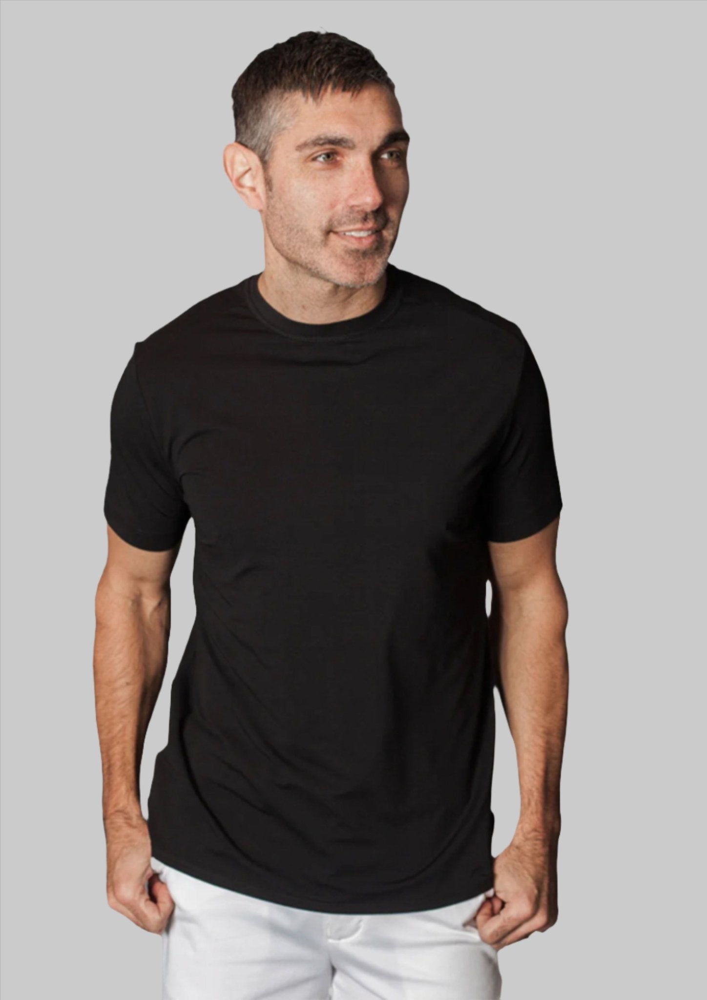 Buki + Cinqo Crew Neck T-Shirt Black - BUKI - Banebrook Collections