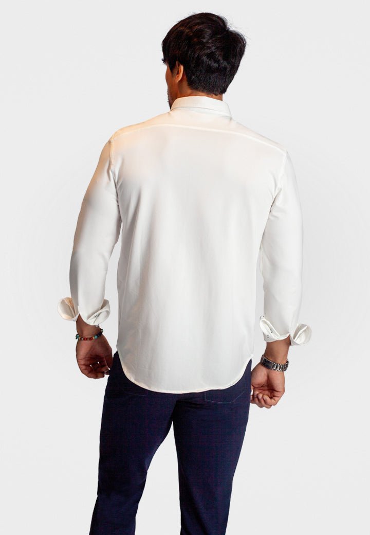 Buki + Cinqo 'Single Shot' Long Sleeve Shirt White - BUKI - Banebrook Collections