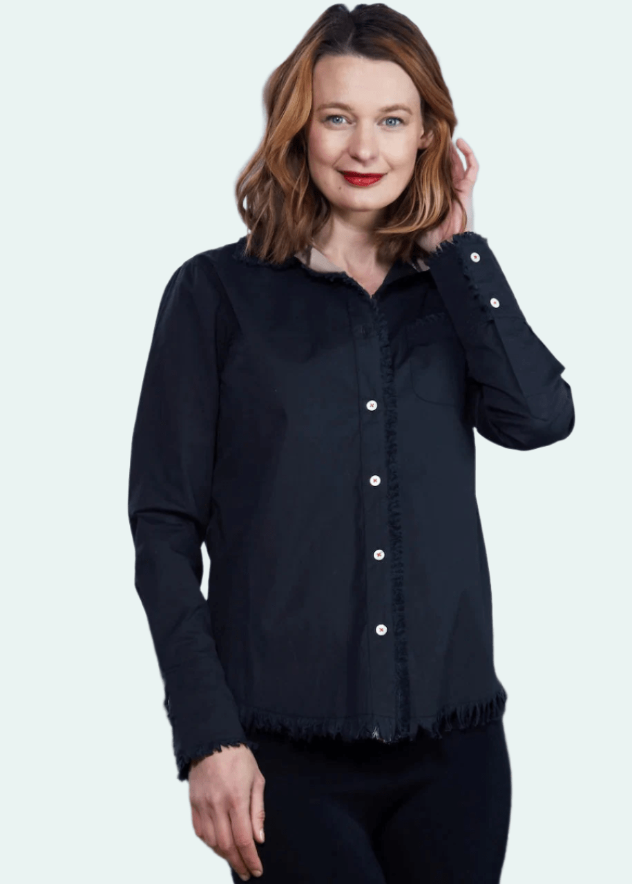 Cape Cod Shirt Black - DIZZY LIZZIE - Banebrook Collections