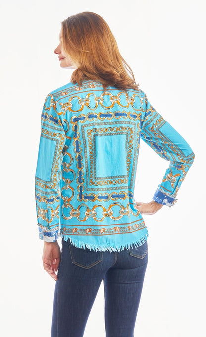 Cape Cod Tunic Blue Links - DIZZY LIZZIE - Banebrook Collections