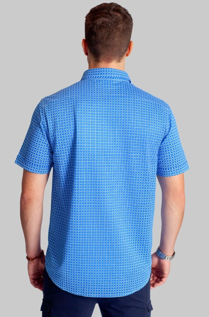 Castille Check Short Sleeve Tech Shirt - BUKI - Banebrook Collections