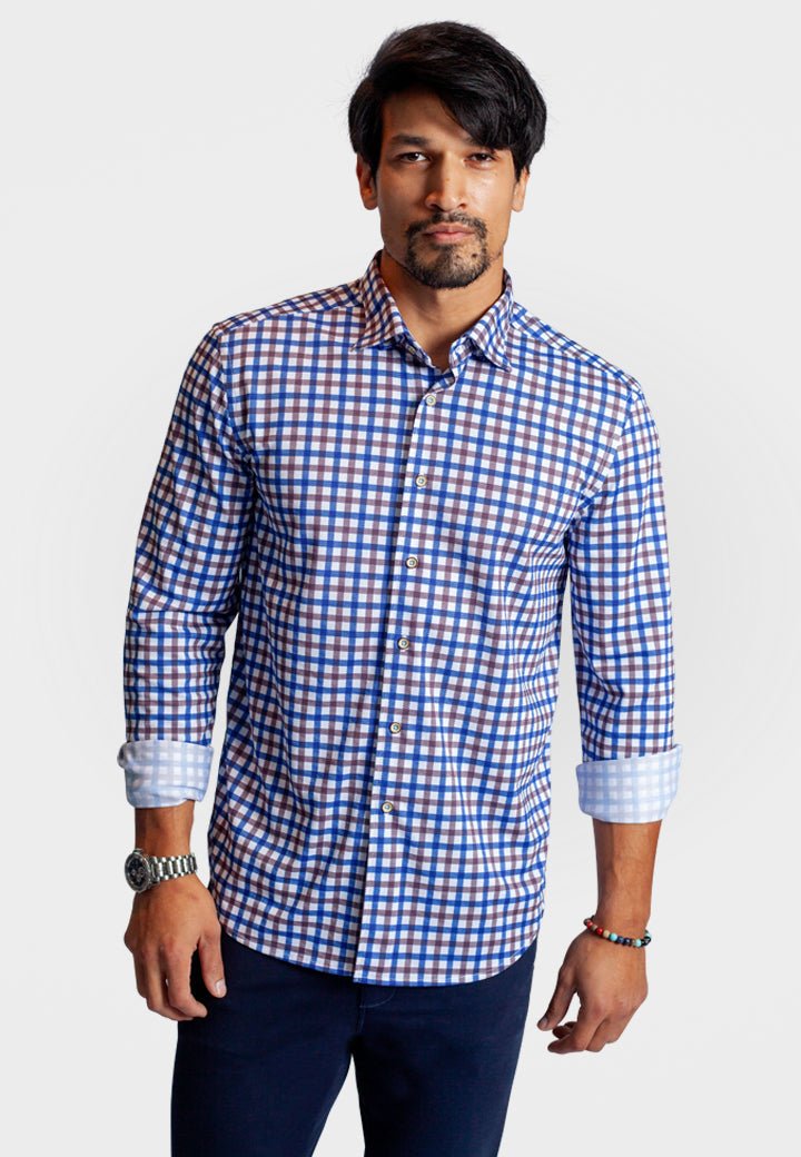 Check Mate Long Sleeve Tech Shirt - BUKI - Banebrook Collections