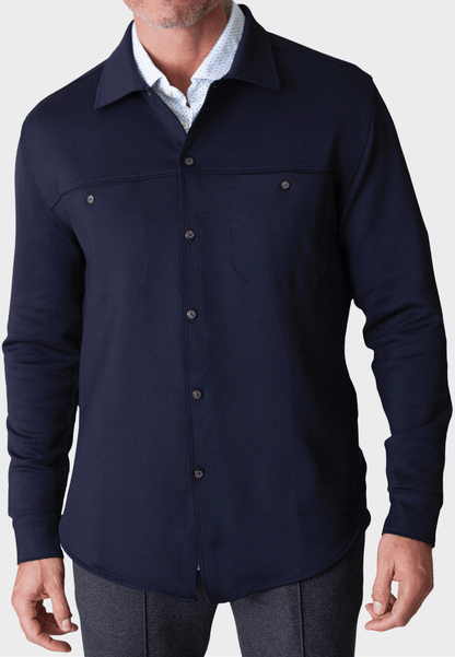 City Cpo Shirt Jacket Navy - BUKI - Banebrook Collections