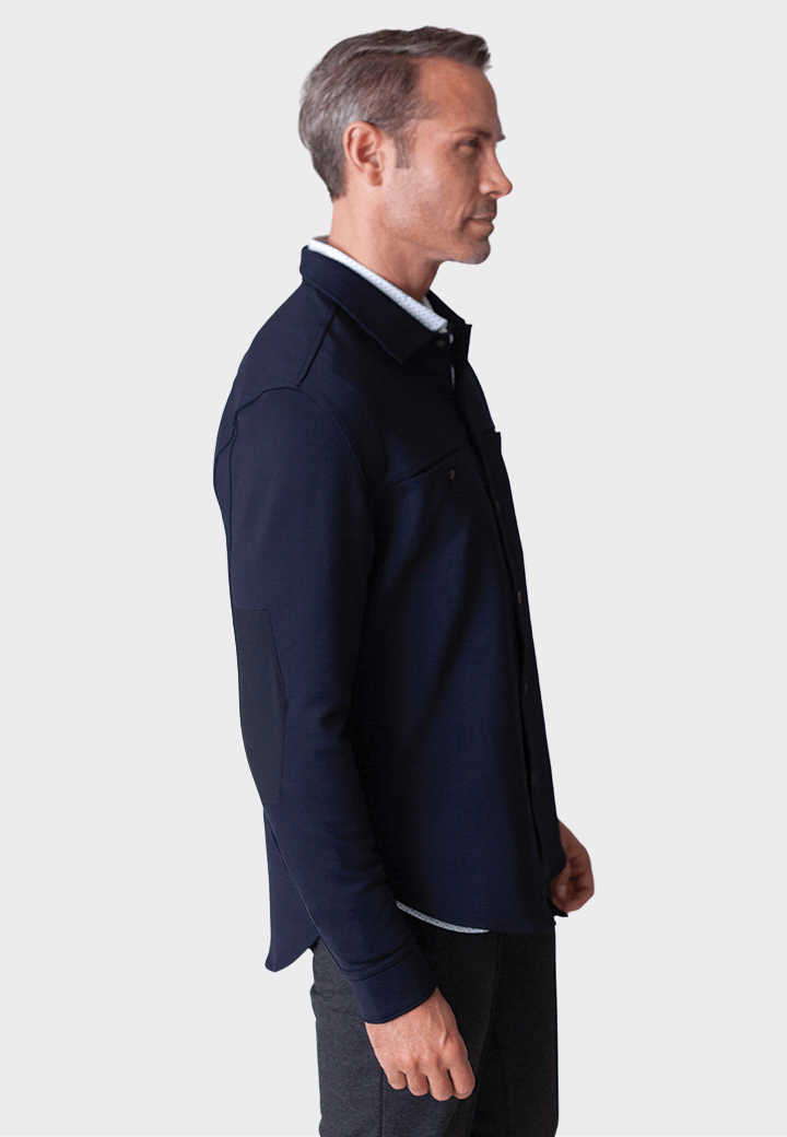 City Cpo Shirt Jacket Navy - BUKI - Banebrook Collections