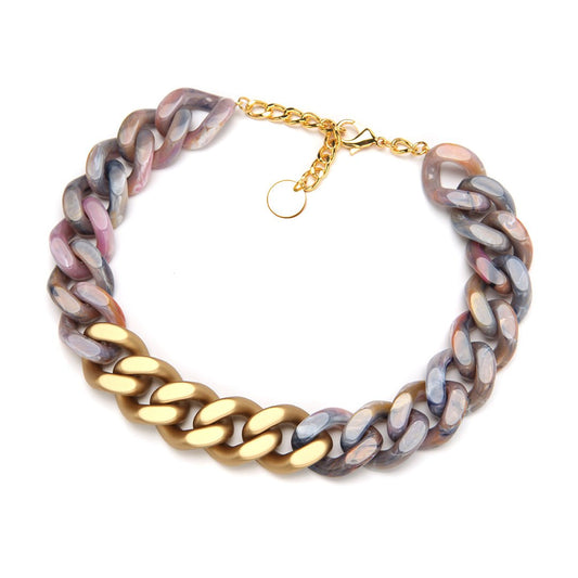 Colette Luce Necklace Pinkdenim - PONO - Banebrook Collections