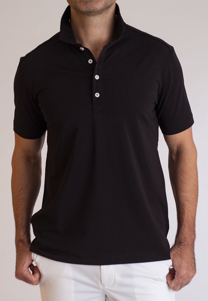 Coolest Polo Tech Shirt Black - BUKI - Banebrook Collections