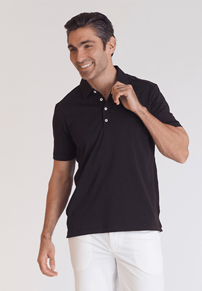 Coolest Polo Tech Shirt Black - BUKI - Banebrook Collections