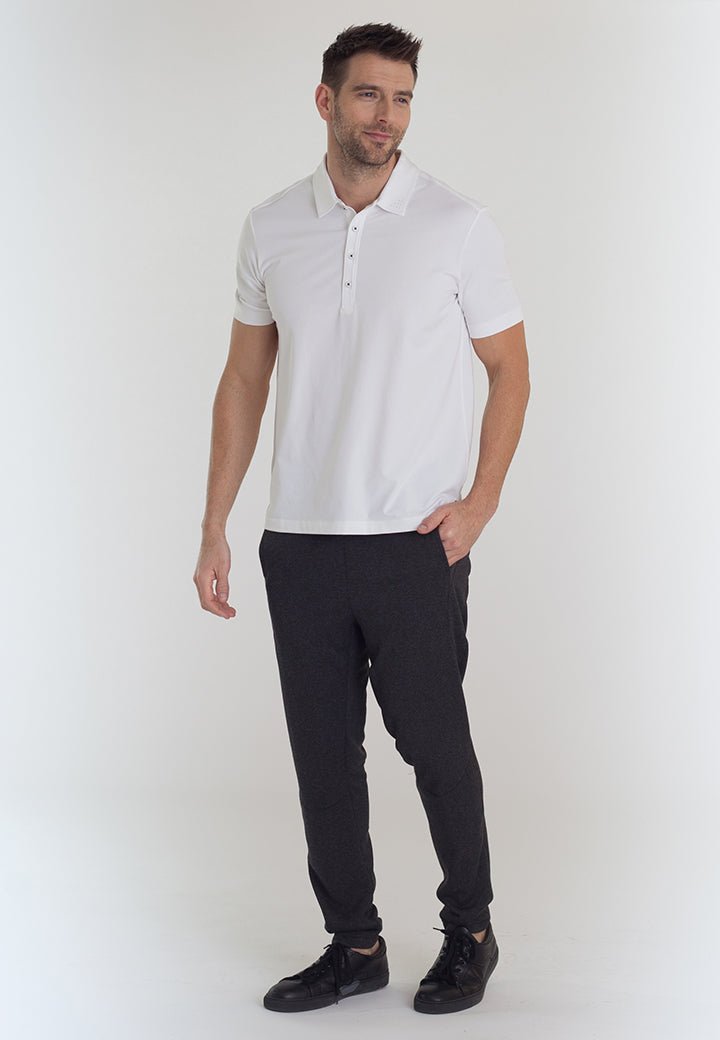 Coolest Polo Tech Shirt White - BUKI - Banebrook Collections