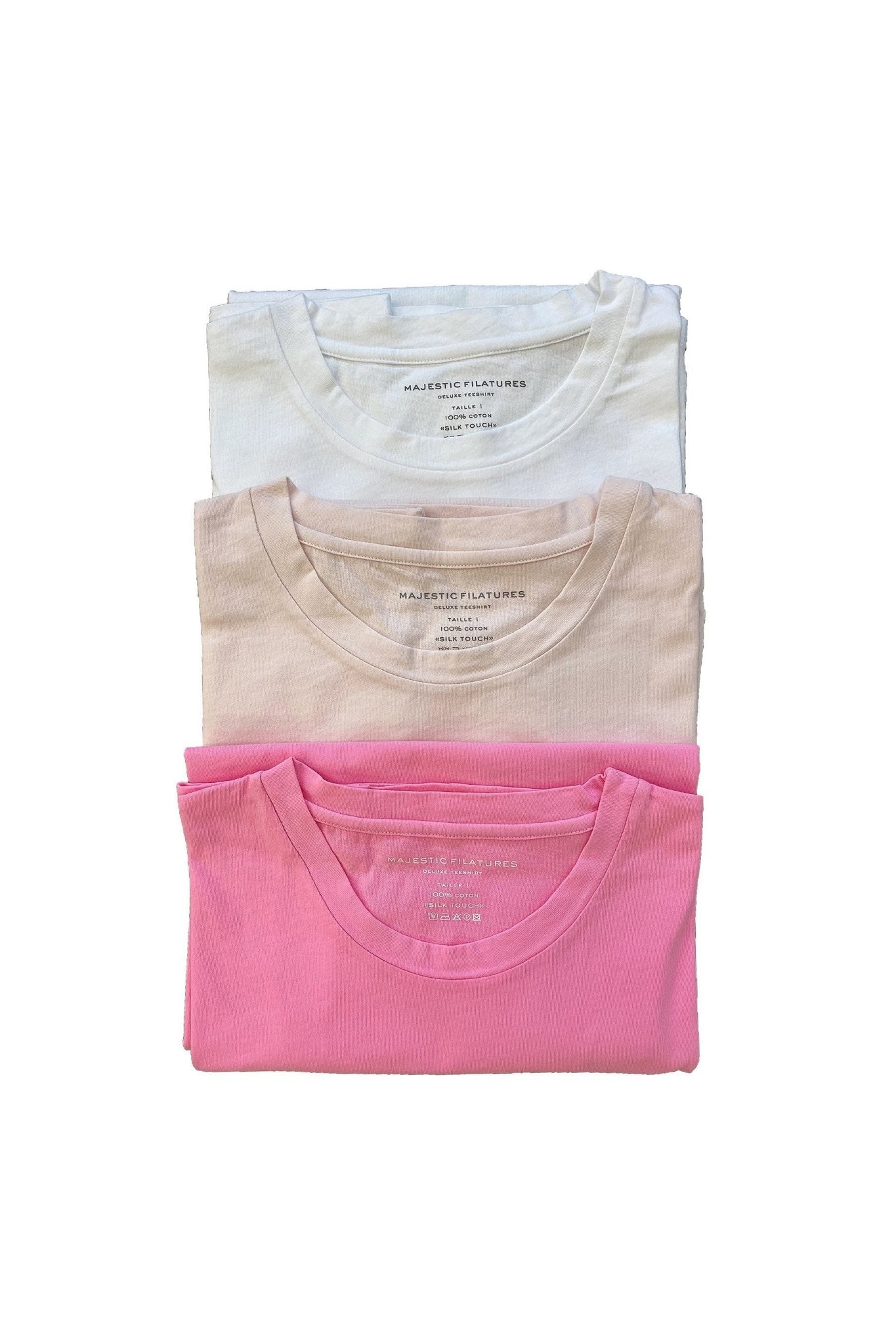 Cotton 'Silk Touch' Crewneck 3 - Piece Gift Pack - MAJESTIC FILATURES - Banebrook Collections