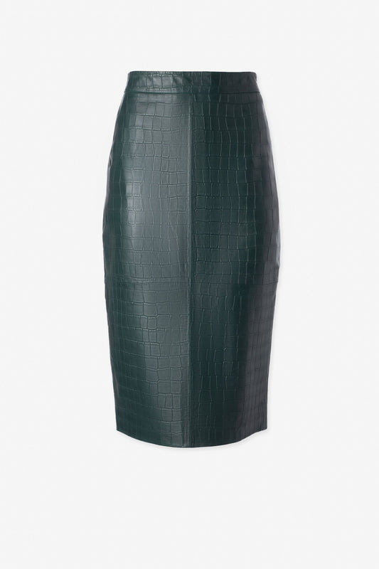 Croco Pencil Skirt - IRIS SETLAKWE - Banebrook Collections