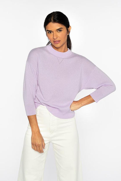 Crop Sweatshirt - KINROSS CASHMERE - Banebrook Collections