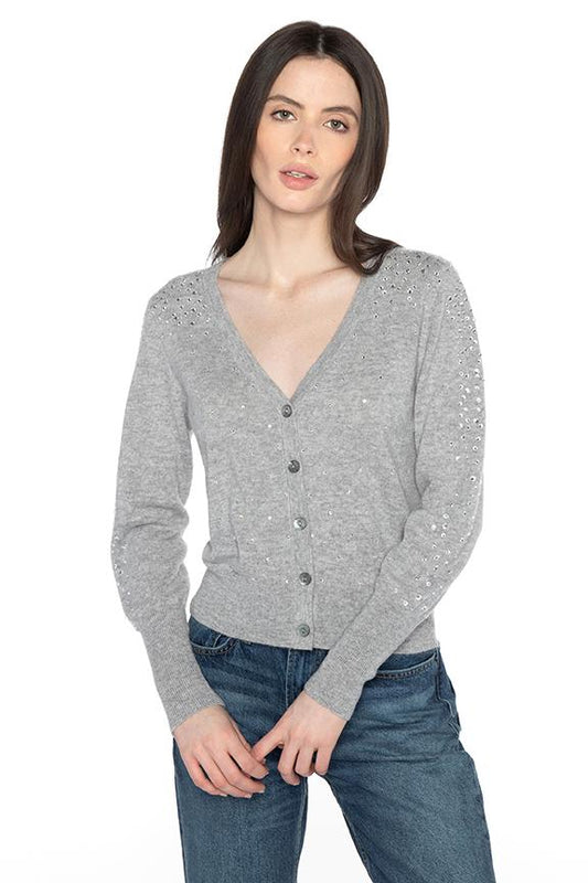 Crystal Cardigan - KINROSS CASHMERE - Banebrook Collections