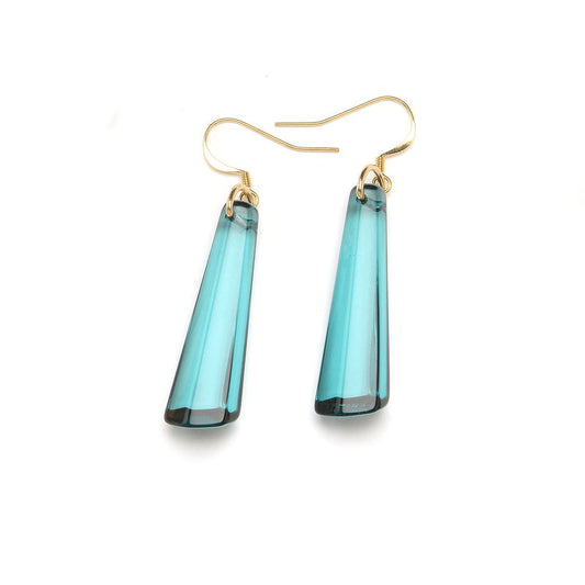 Crystal Drop Earring Emerald - PONO - Banebrook Collections