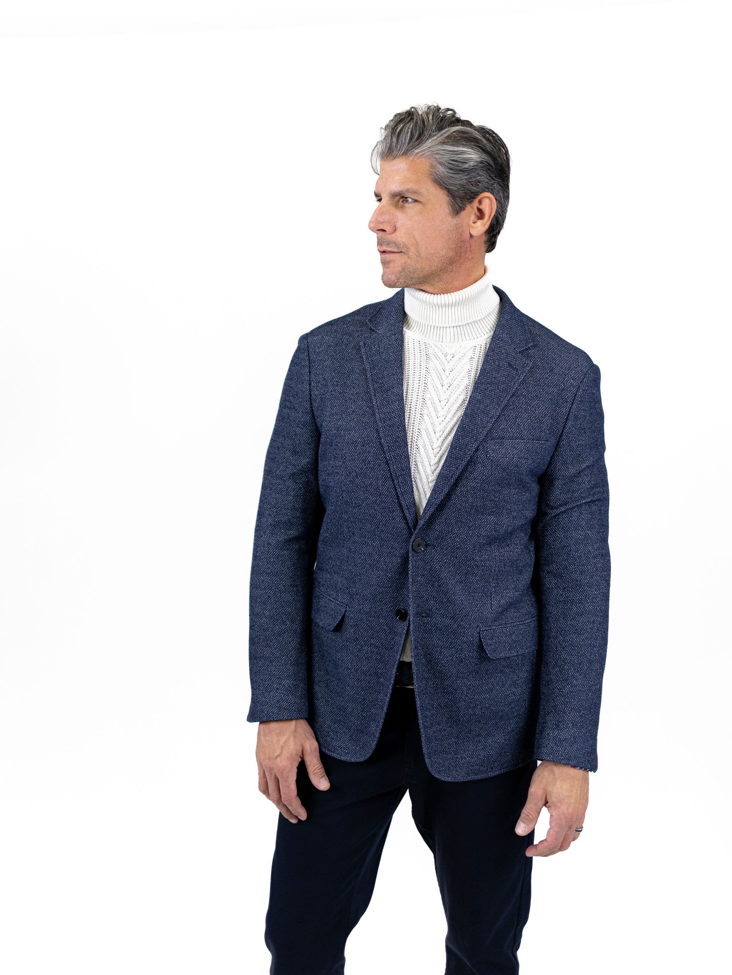 Dorin Deconstructed Knit Blazer