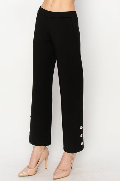 Faye Pant with Diamond Studs - JOH APPAREL - Banebrook Collections