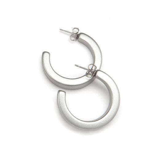 Fia Barile Earring Silver - PONO - Banebrook Collections